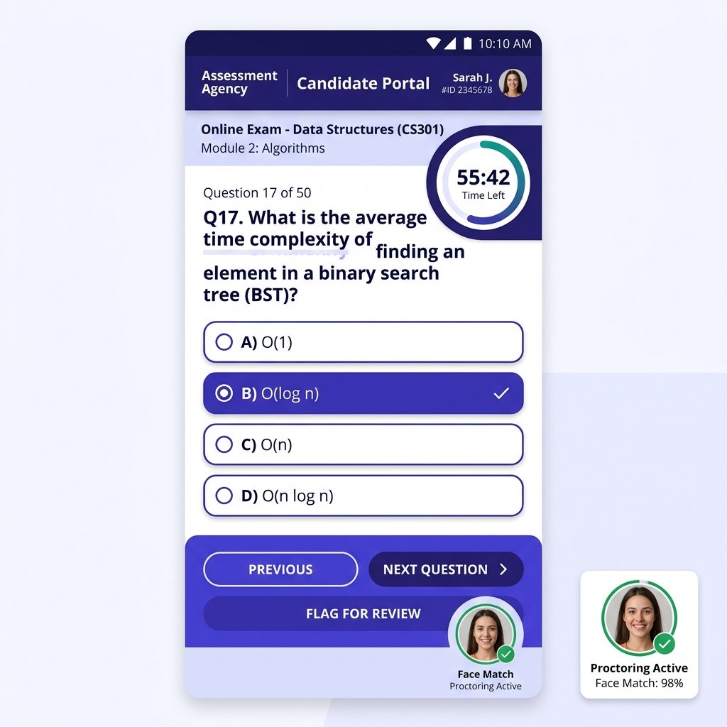 Candidate Assessment Mobile App Interface